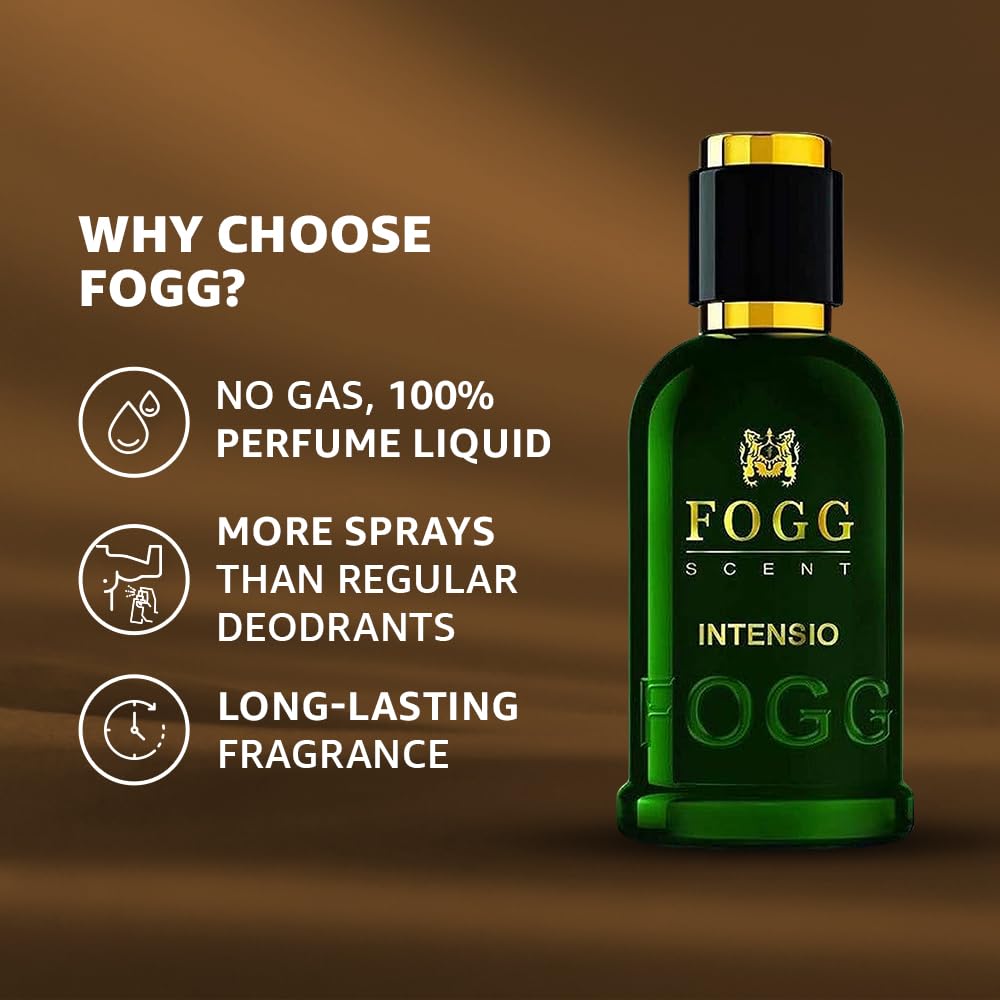 Fogg Scent Intensio Eau de Parfum for Men | Long-Lasting Men's Fragrance | Fresh & Intense Scent with Mandarin, Lemon & Neroli Notes | Gift-Ready Cologne - Image 3