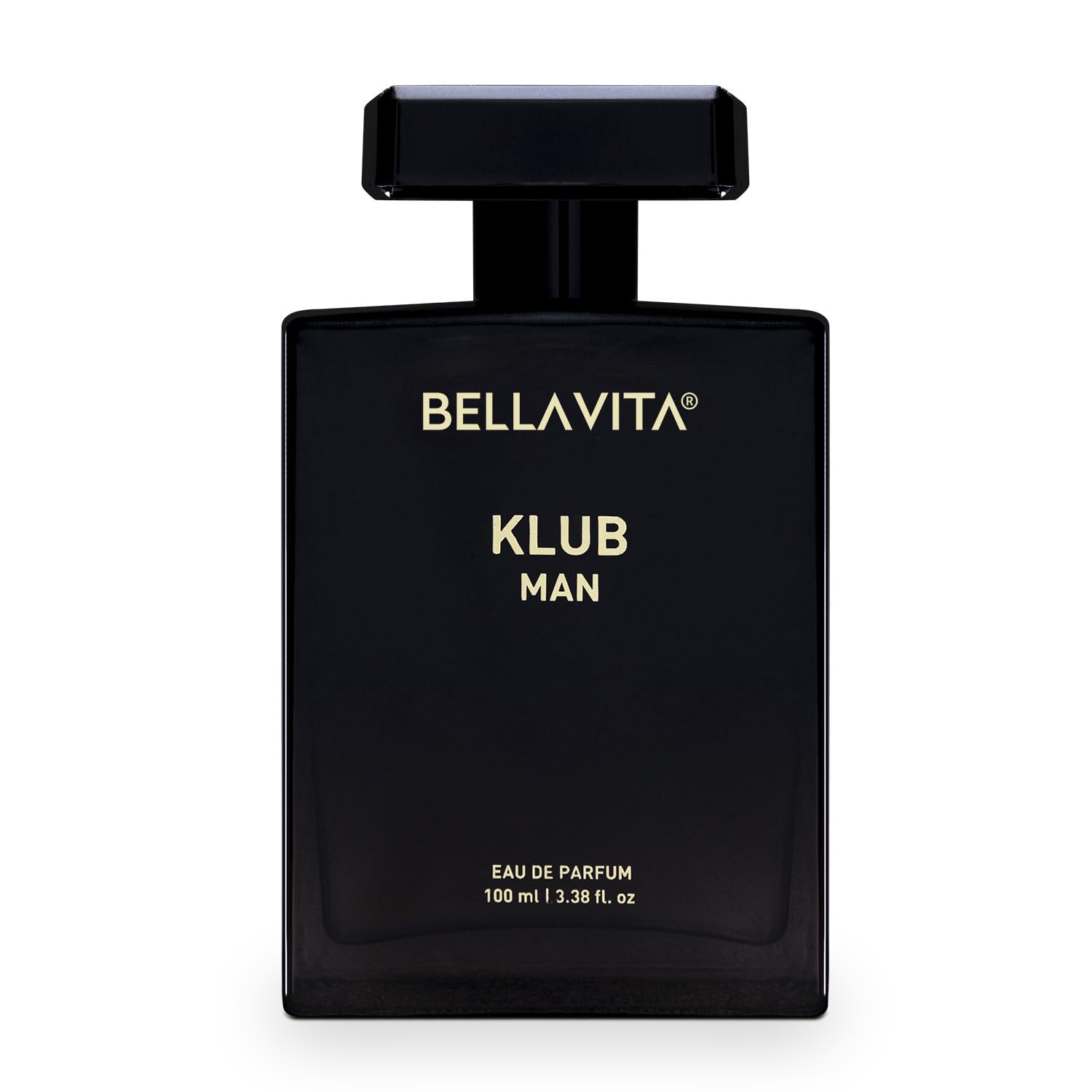Bella Vita Luxury KLUB | Long Lasting Eau De Parfum Perfume for Man | Lemon, Rose and Vanilla | Musky, Spicy and Woody Premium Fragrance for Men