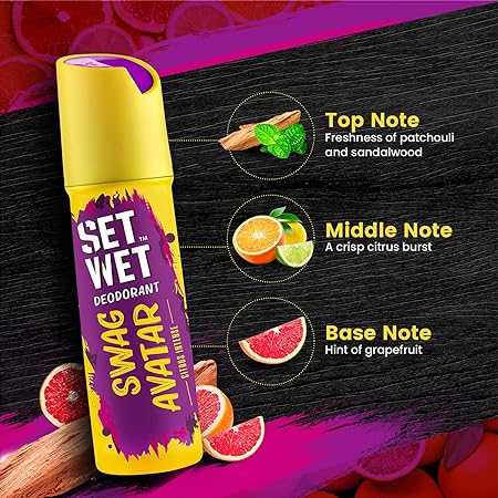 SET WET - Deodorant Spray Perfume SWAG Avatar for men - 150ml - Image 3