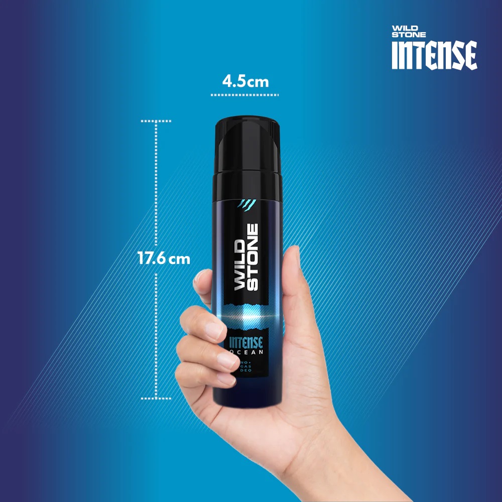 Wild Stone - Intense Ocean No Gas Body Spray For Men - 120ml - Image 5