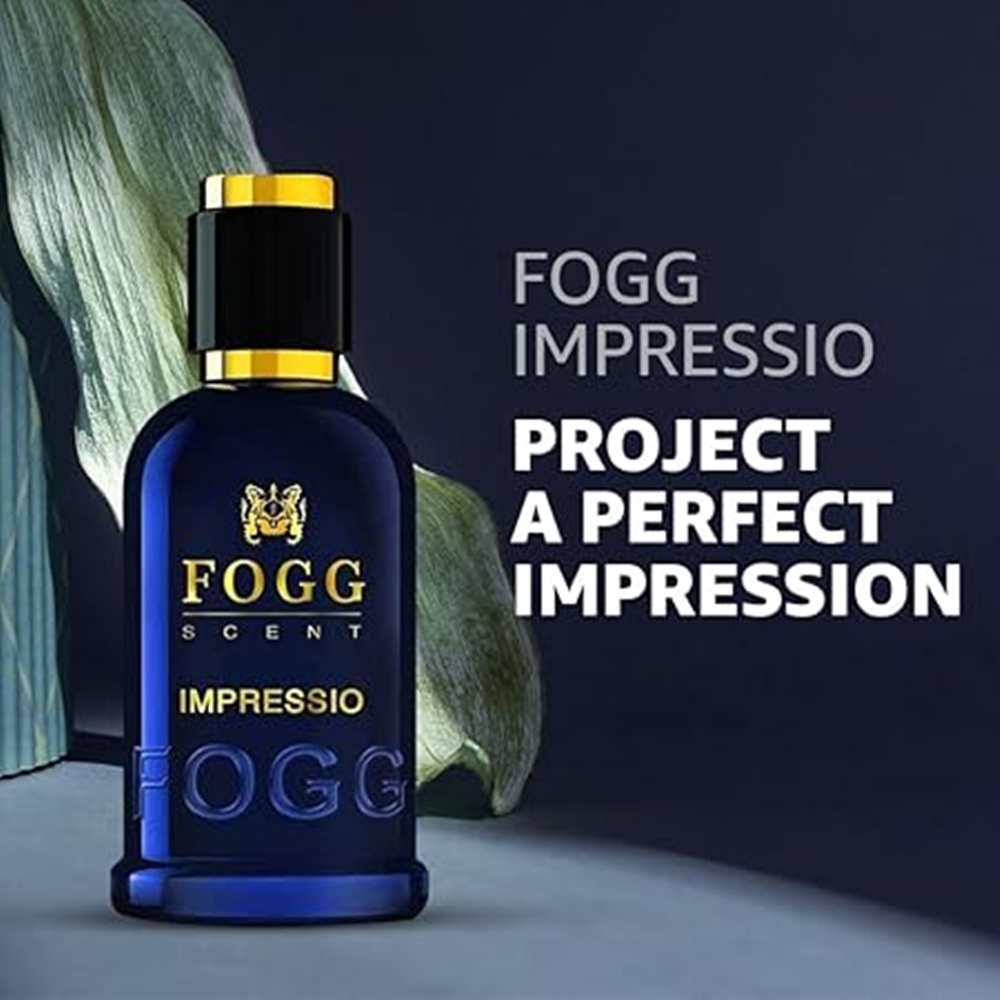 Fogg Scent Impressio Eau de Parfum for Men | Long-Lasting Men’s Fragrance | Fresh & Intense Scent with Mandarin, Lemon & Neroli Notes | Gift-Ready Cologne