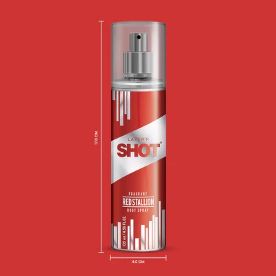 Layer'r Shot - Red Stallion body spray for men - 135ML - Image 3