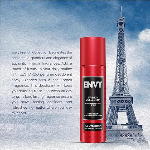 ENVY French Collection - Leonardo Deodorant - 120ML | Long Lasting Luxury Fragrance Deo for Men & Boys - Image 3