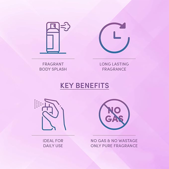 Layer'r Wottagirl Amber Kiss Body Splash For Women Long Lasting - 135ml - Image 4