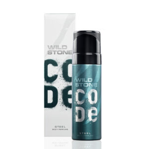 Wild Stone - Code Steel No Gas Body Perfume For Men, Long Lasting Masculine Fragrance - 120ml