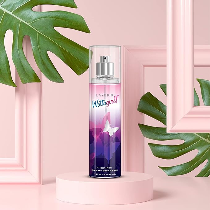 Layer'r Wottagirl Amber Kiss Body Splash For Women Long Lasting - 135ml - Image 5