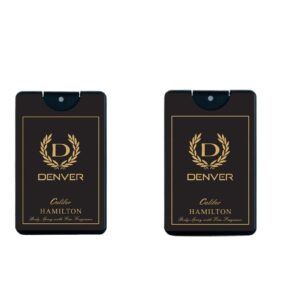 DENVER Caliber Pocket Perfume - 18ML (Pack of 2) | Long Lasting Perfume Fragrance For Men Travel Size