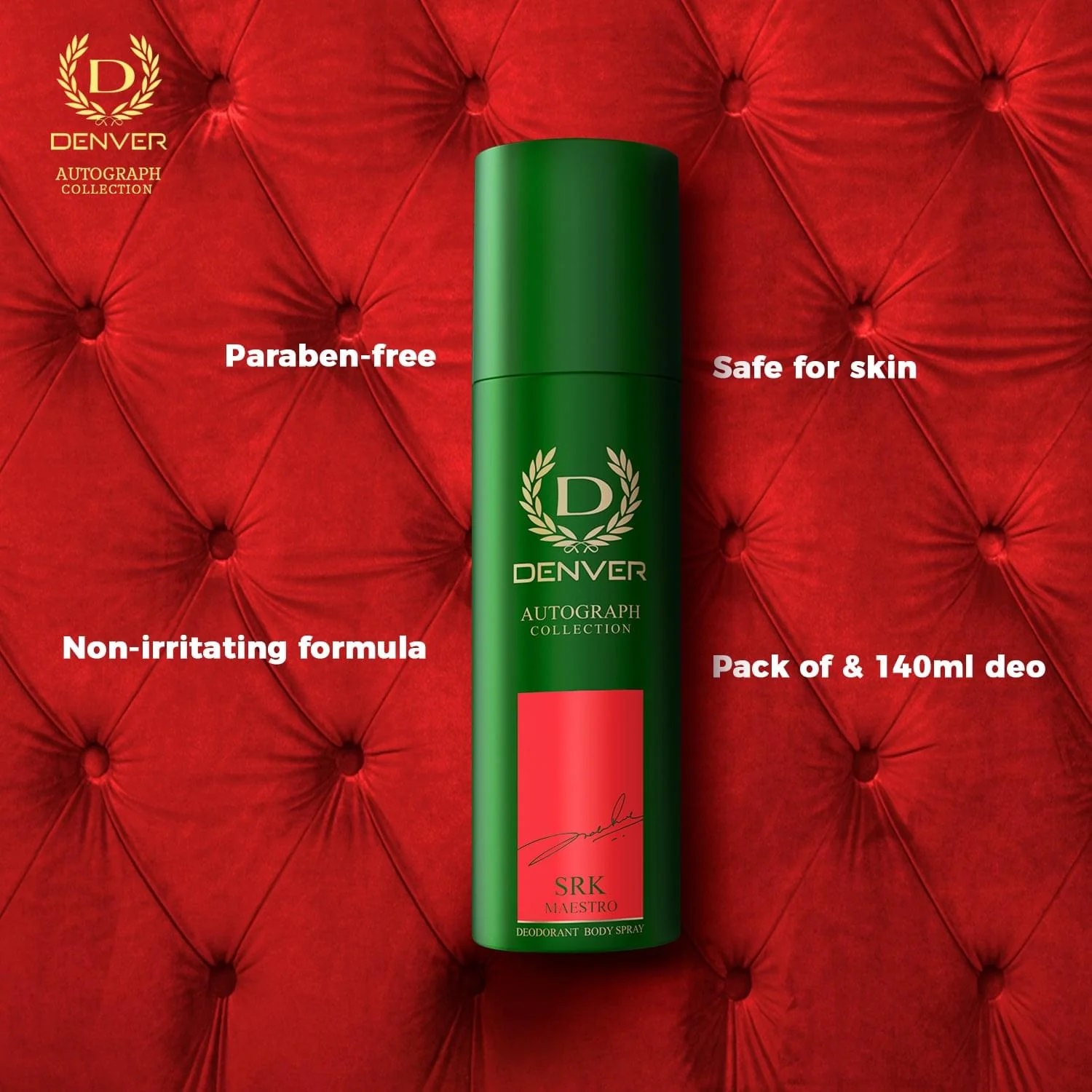 Denver - Autograph SRK Mestro No Gas Body Spray For Men - 140ml - Image 7