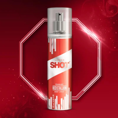 Layer'r Shot - Red Stallion body spray for men - 135ML - Image 4