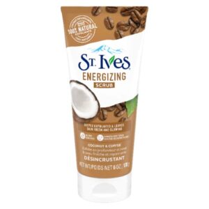 St. Ives Energizing Coconut & Coffee Face Scrub for fresh, glowing skin - 170ml