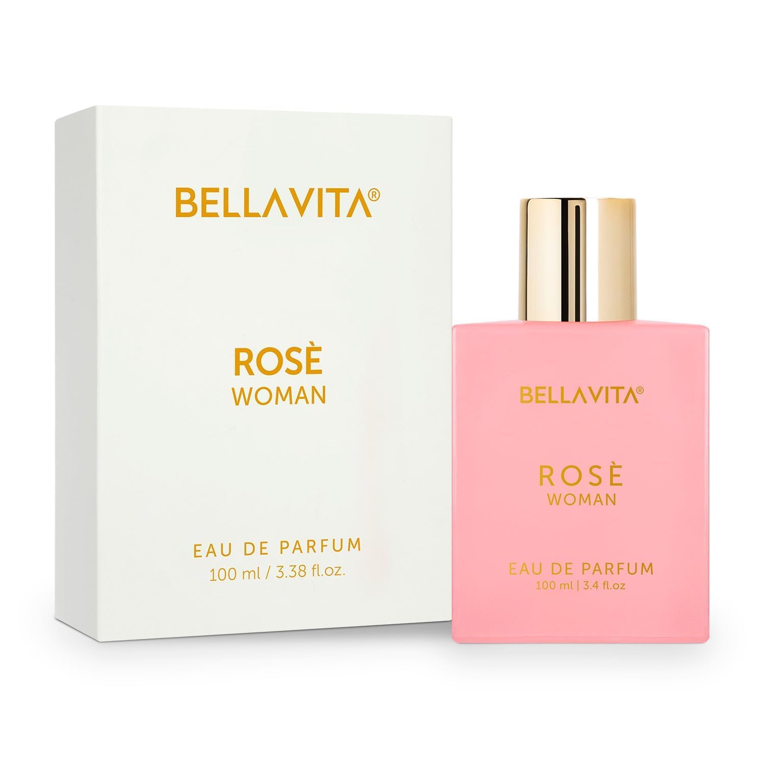 Bella Vita Luxury Rose Woman Eau De Parfum Perfume for Women with Black Currant, Vanilla, Jasmine|Floral & Sweet EDP Long Lasting Fragrance Scent