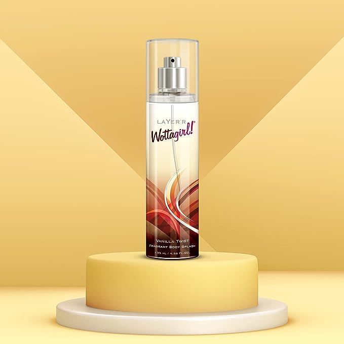 Layer'r Wottagirl Vanilla Twist Body Splash For Women Long Lasting - 135ml - Image 5