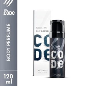 Wild Stone - Code Platinum No Gas Body Perfume For Men, Long Lasting Intense Fragrance, 120ml