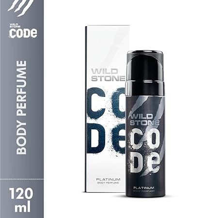 Wild Stone – Code Platinum No Gas Body Perfume For Men, Long Lasting Intense Fragrance, 120ml