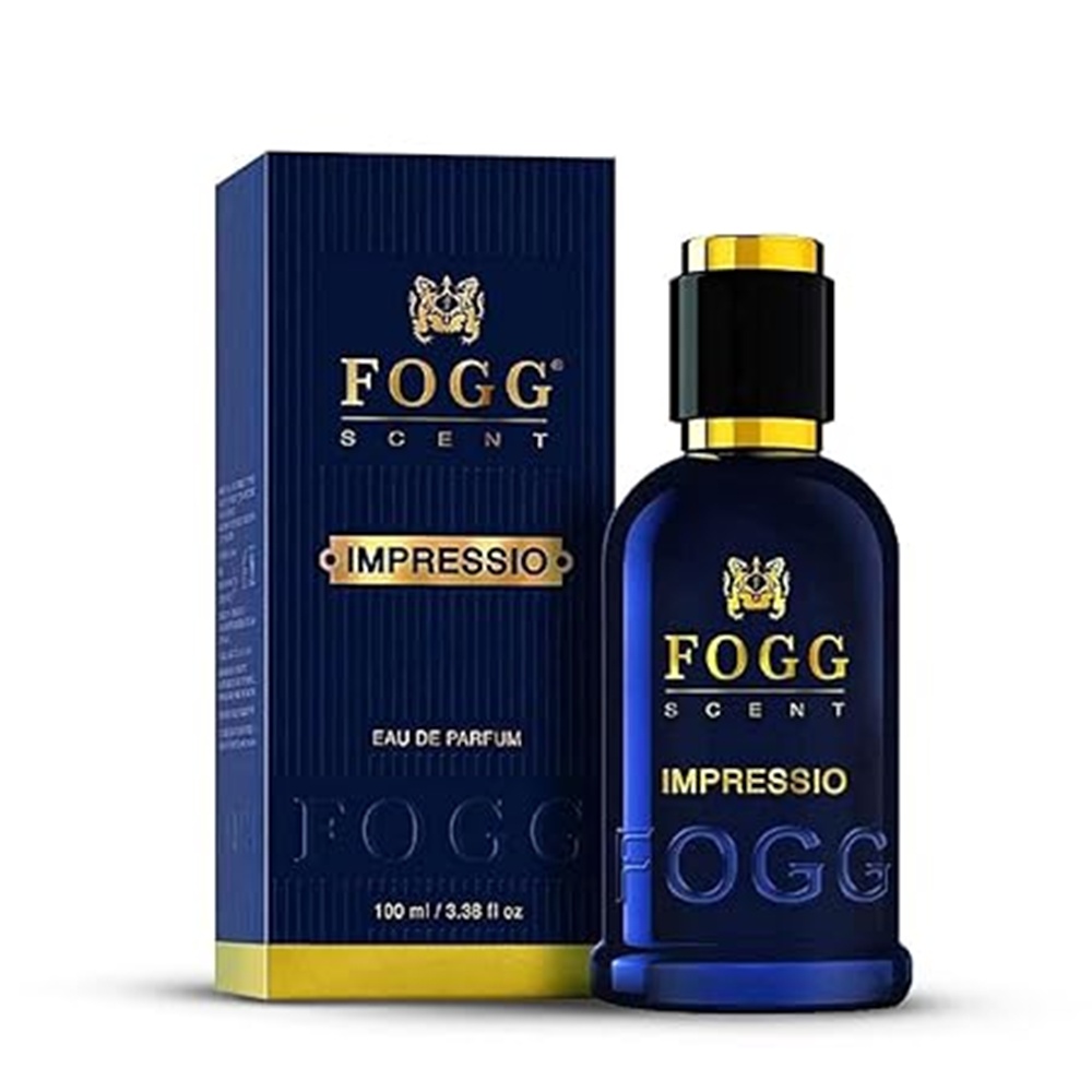 Fogg Scent Impressio Eau de Parfum for Men | 100ml / 3.38oz | Long-Lasting Men’s Fragrance | Fresh & Intense Scent with Mandarin, Lemon & Neroli Notes | Gift-Ready Cologne