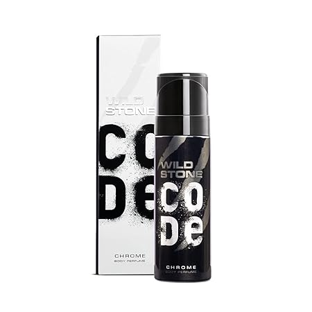 Wild Stone – Code Chrome No Gas Body Perfume For Men, Long Lasting Intense Fragrance – 120ml