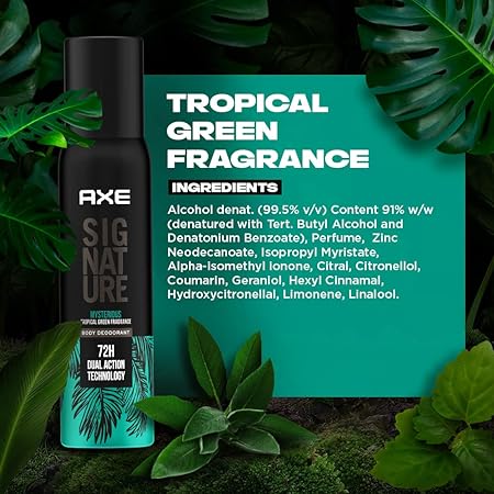 Ax Signature Mysteious Long Lasting No Gas Body Deodorant For Men - 122ml - Image 3
