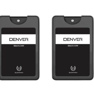DENVER Black Code Pocket Perfume - 18ML (Pack of 2) | Long Lasting Perfume Fragrance For Men Travel Size