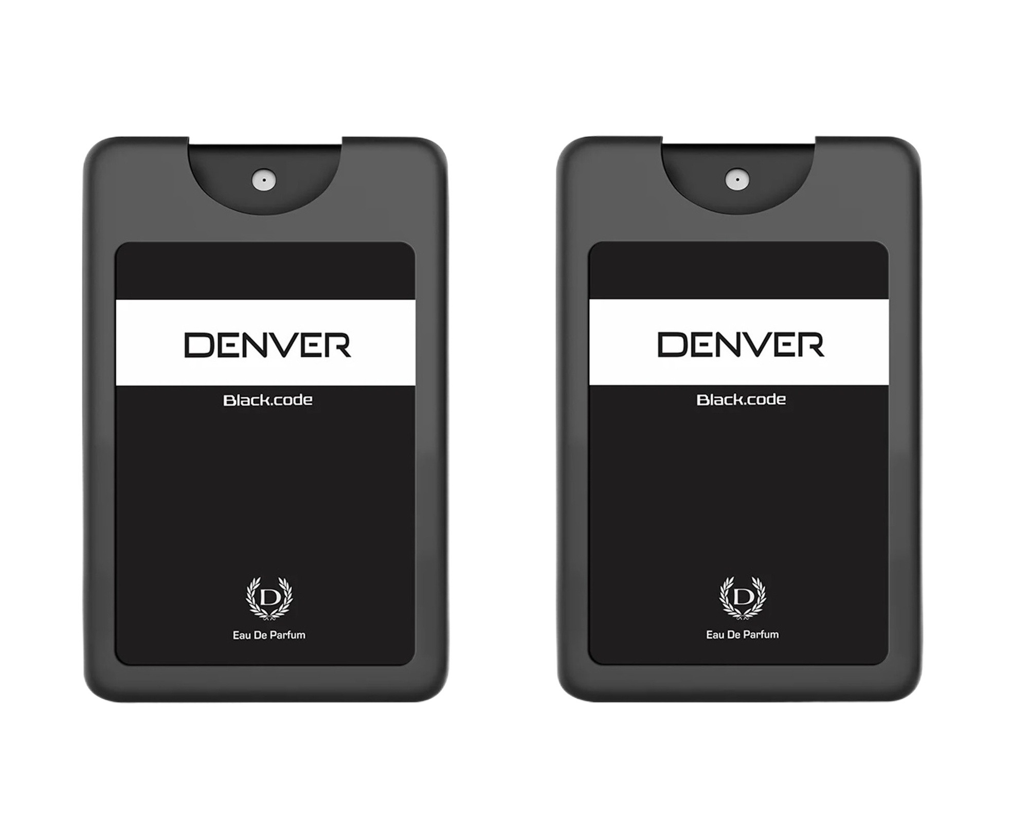DENVER Black Code Pocket Perfume – 18ML (Pack of 2) | Long Lasting Perfume Fragrance For Men Travel Size
