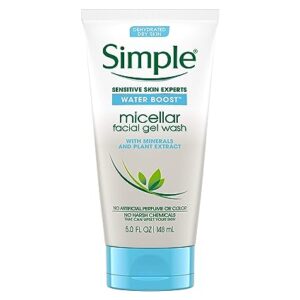 Simple Water Boost Micellar Facial Gel Wash Sensitive Skin - 150ml