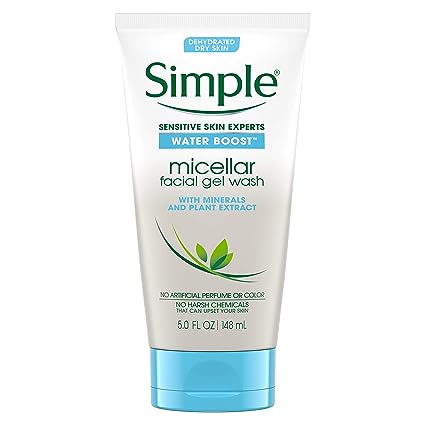 Simple Water Boost Micellar Facial Gel Wash Sensitive Skin – 150ml
