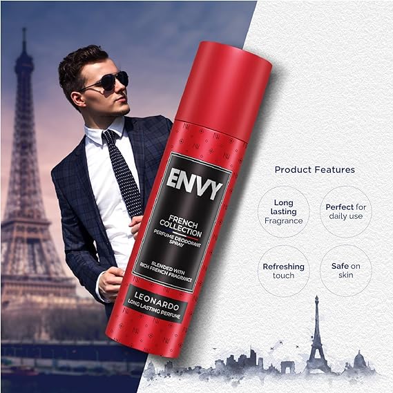 ENVY French Collection - Leonardo Deodorant - 120ML | Long Lasting Luxury Fragrance Deo for Men & Boys - Image 4
