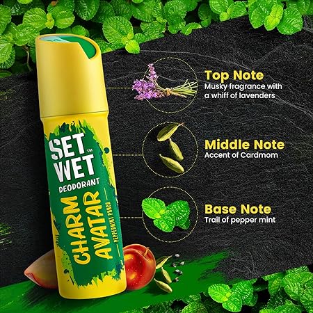 SET WET - Deodorant Spray Perfume Charm Avatar for men - 150ml - Image 3