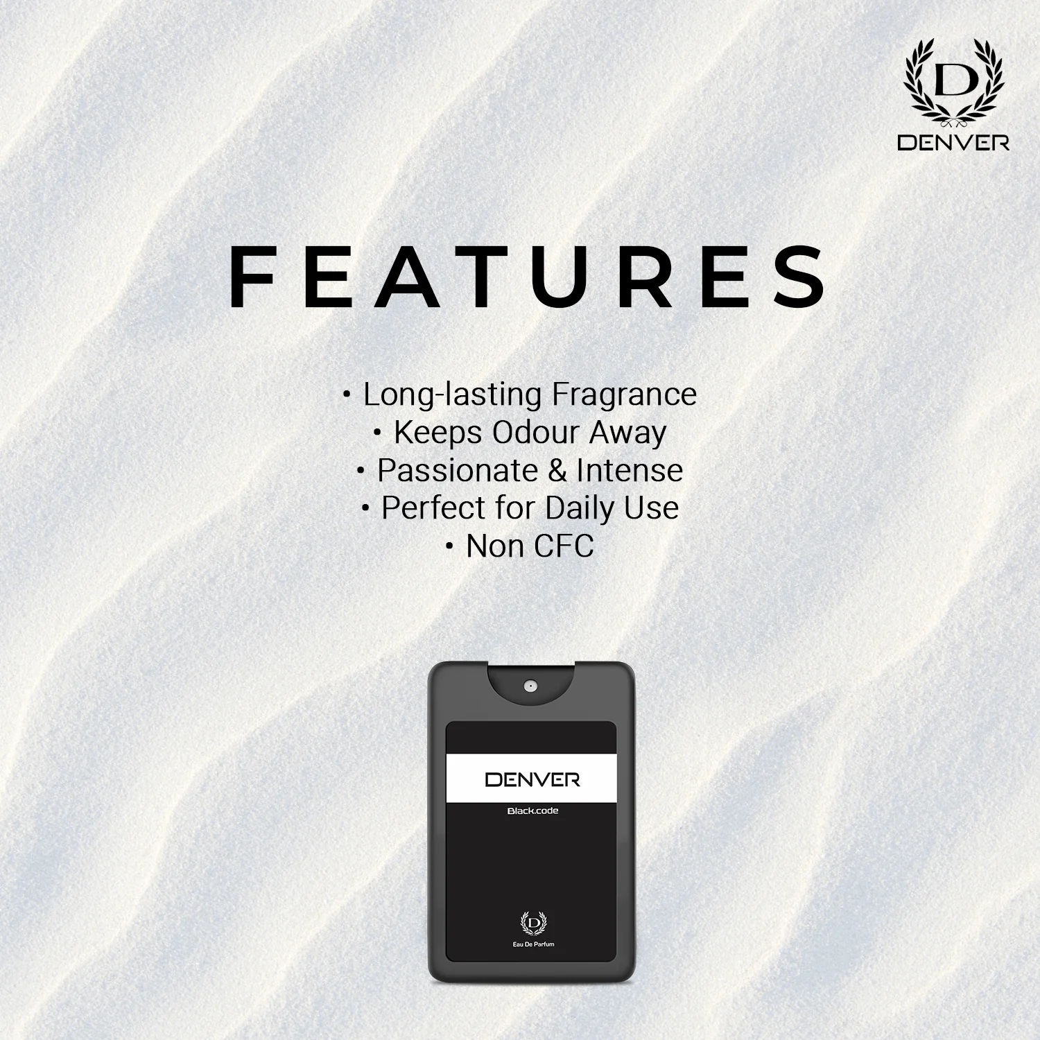 DENVER Black Code Pocket Perfume - 18ML (Pack of 2) | Long Lasting Perfume Fragrance For Men Travel Size - Image 4