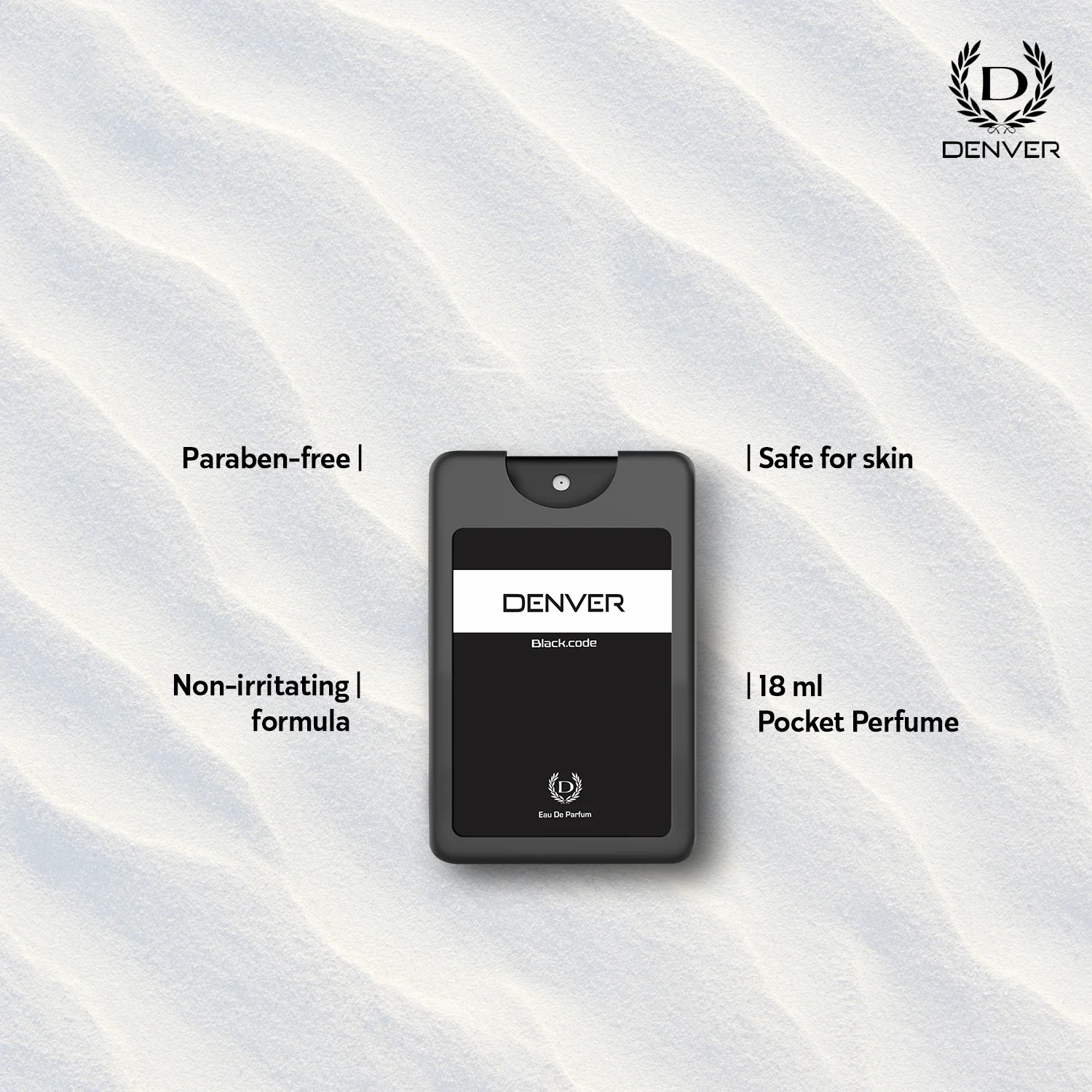 DENVER Black Code Pocket Perfume - 18ML (Pack of 2) | Long Lasting Perfume Fragrance For Men Travel Size - Image 3