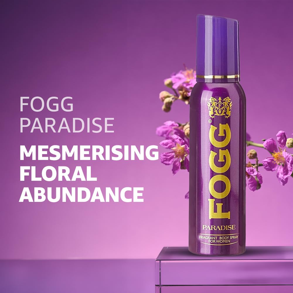 Fogg Paradise No Gas Deodorant for Women, Long-Lasting Perfume Body Spray - 120 ml - Image 5