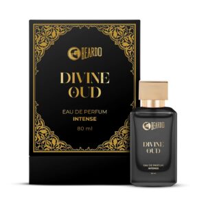 BEARDO Divine Oud Perfume For Men, 80Ml | Oriental Scent With Saffron, Nutmeg,Patchouli & Agarwood | Long Lasting Premium Mens Perfume | Best Day Time Eau De Parfum For Men | Valentines Gift For Men