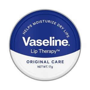 Vaseline Lip Tins Original Care, 17G|Infused With Vitamin E To Hydrate & Moisturize Dry Lips, Transparent