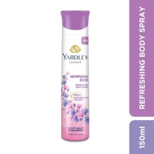 Yardley London Morning Dew Refreshing Deo Body Spray for Women, 150ml
