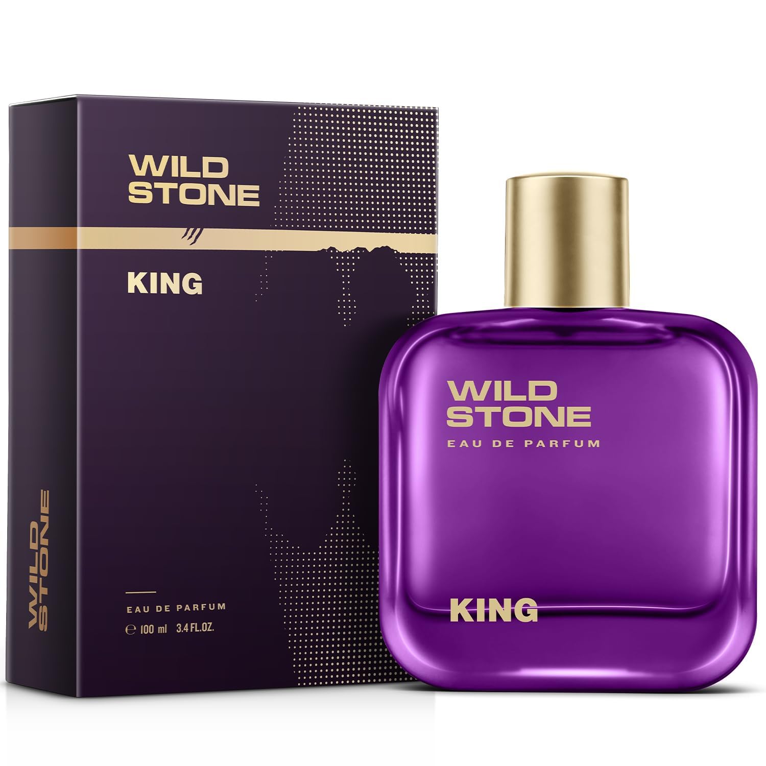 Wild Stone King Perfume for Men, 100ml| Luxury Eau De Parfum | Long-Lasting Fragrance | Best Gift for Him l Premium Perfume for Men l Infused with Woody & Oriental Notes