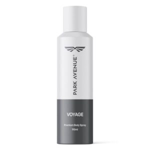 Park Avenue Voyage Premium Body Spray for Men | 150 ml | Fresh Citrus, Spicy & Woody Fragrance with Patchouli & Tonka Bean | Long-Lasting Body Deodorant